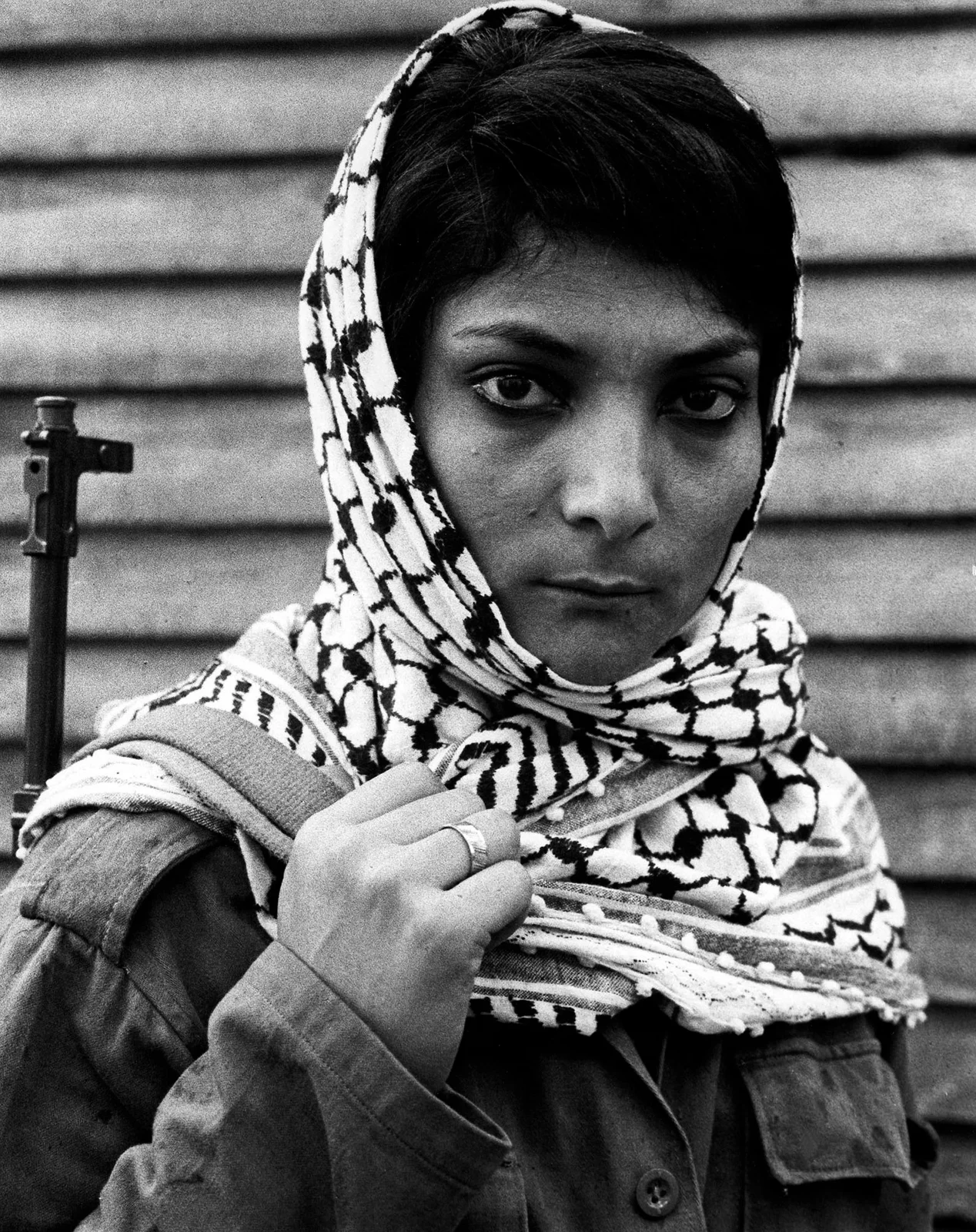Leila Khaled photographed by Eddie Adams in November 1970